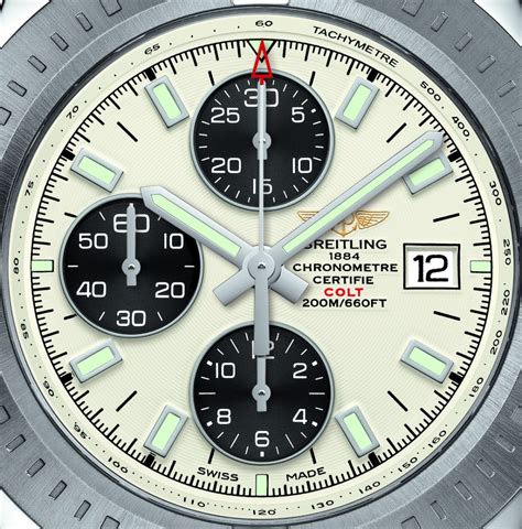 breitling colt yellow dial chrono|copy breitling colt chronograph watch.